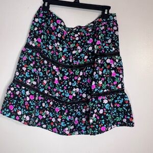 Kate Spade New York Greenhouse Lace Inset Skirt